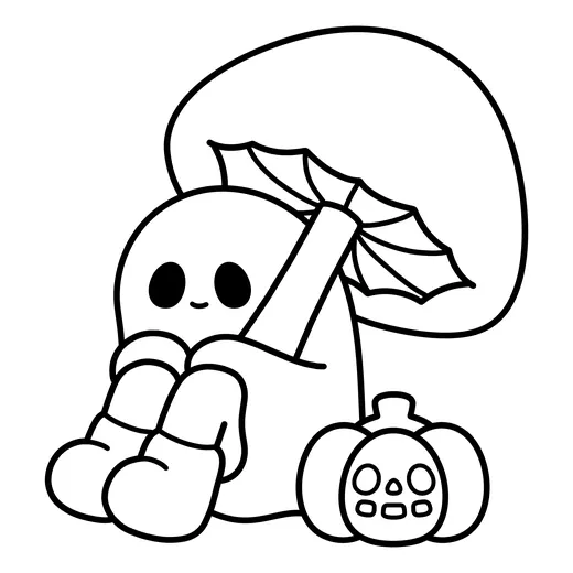 Página de Halloween para colorear 2