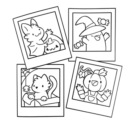 Página de Halloween para colorear 3