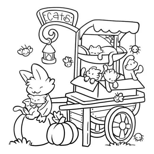Página de Halloween para colorear 4
