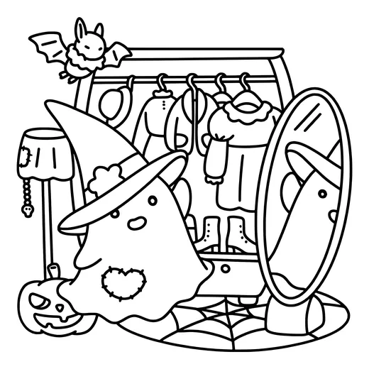 Página de Halloween para colorear 6