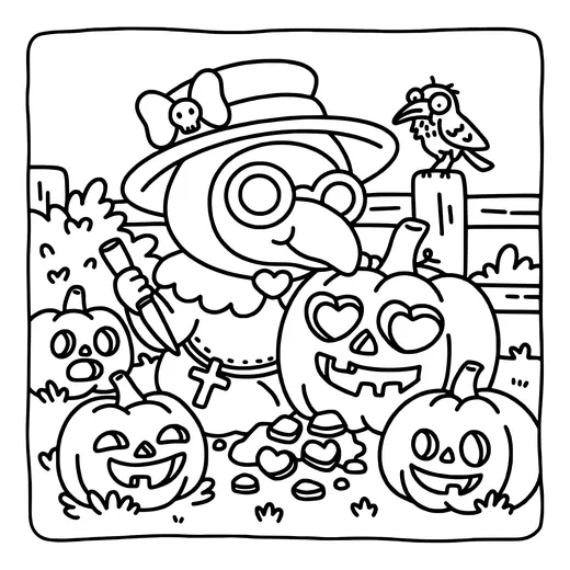 Página de Halloween para colorear 8