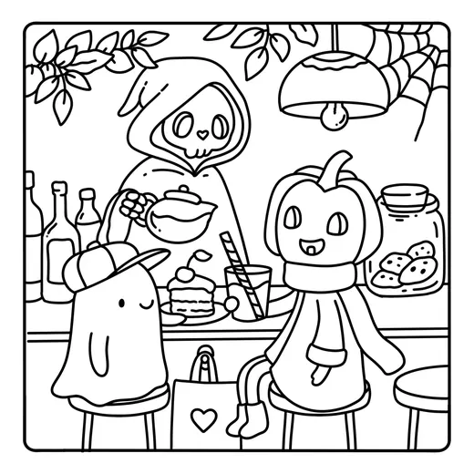 Página de Halloween para colorear 10