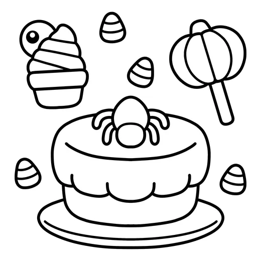 Página de Halloween para colorear 12
